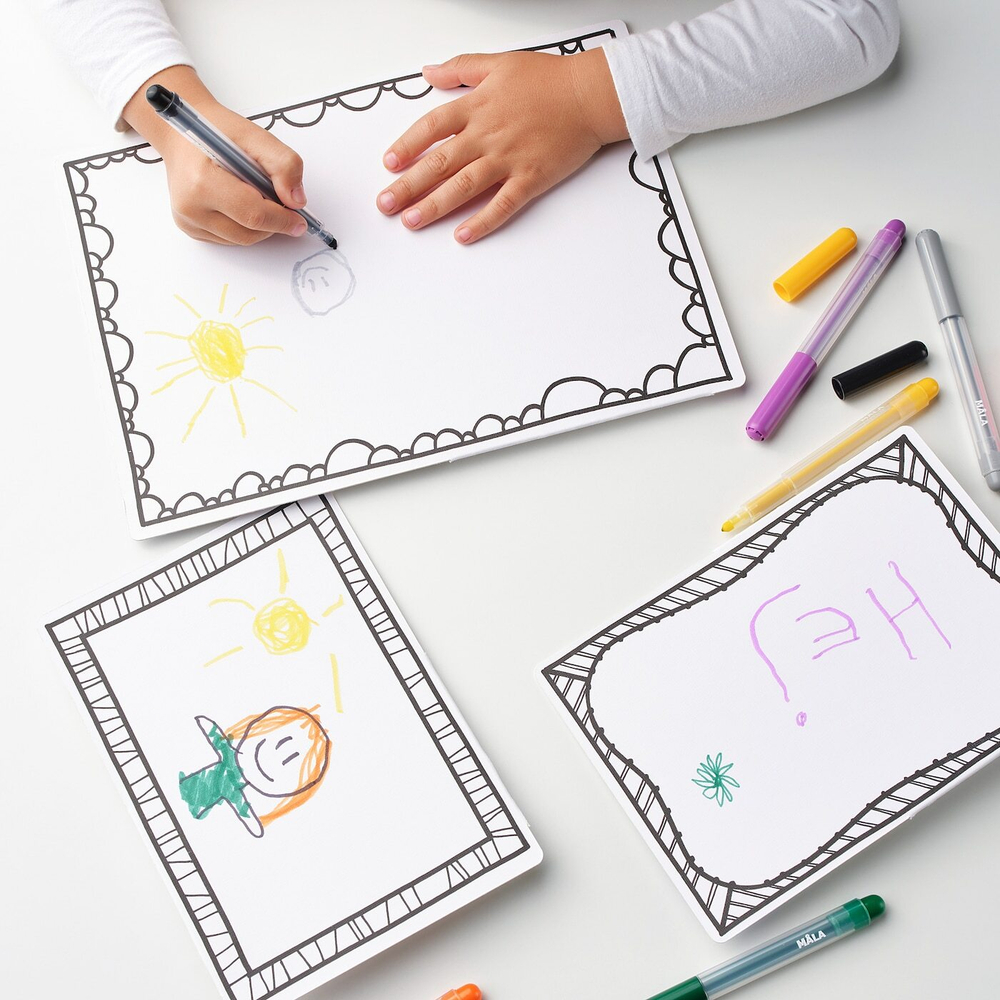 Набор картона для рисования IKEA MALA (МОЛА), 3 шт