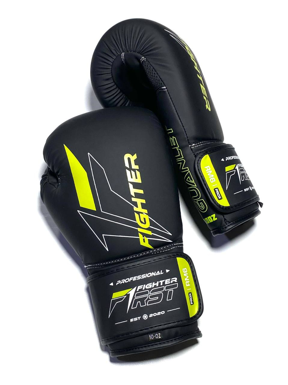 Боксерские перчатки F1 черно-зеленый