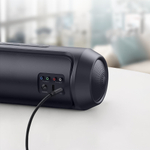 Аудиокабель AUX Type C - Jack 3.5мм, 1.2м, нейлон, черный