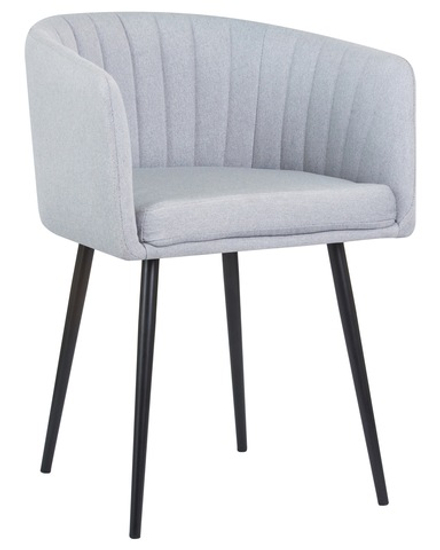 Стул обеденный DOBRIN ALINA, серо-голубая ткань (LAR-106D-23)