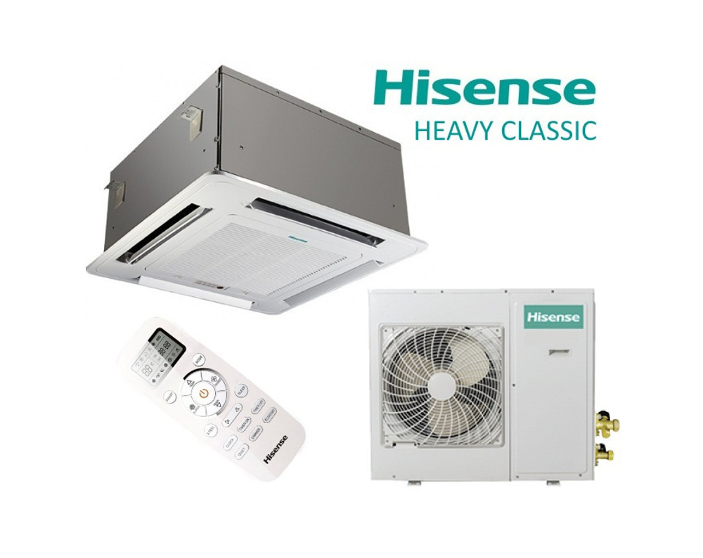 Кассетный кондиционер Hisense HEAVY CLASSIC AUC-36HR4SGA/AUW-36H6SA1 (зимний комплект)