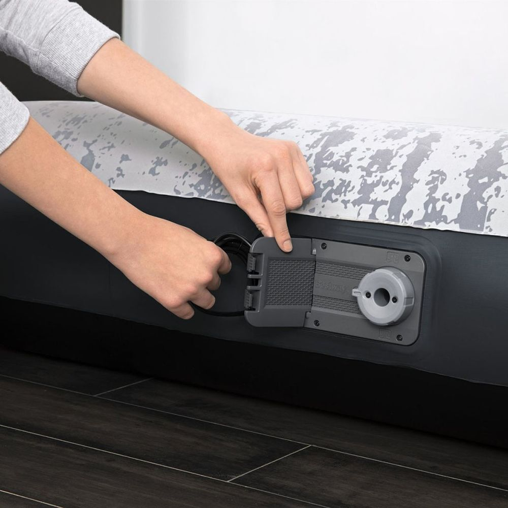 Матрас надувной Bestway, 203х152х30 см, 67836BW, нас встроен, электр, флок, с сумкой, 300 кг