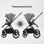 Детская коляска Rant Teo Soft 3 в 1 с автокреслом Cruise Black Olive