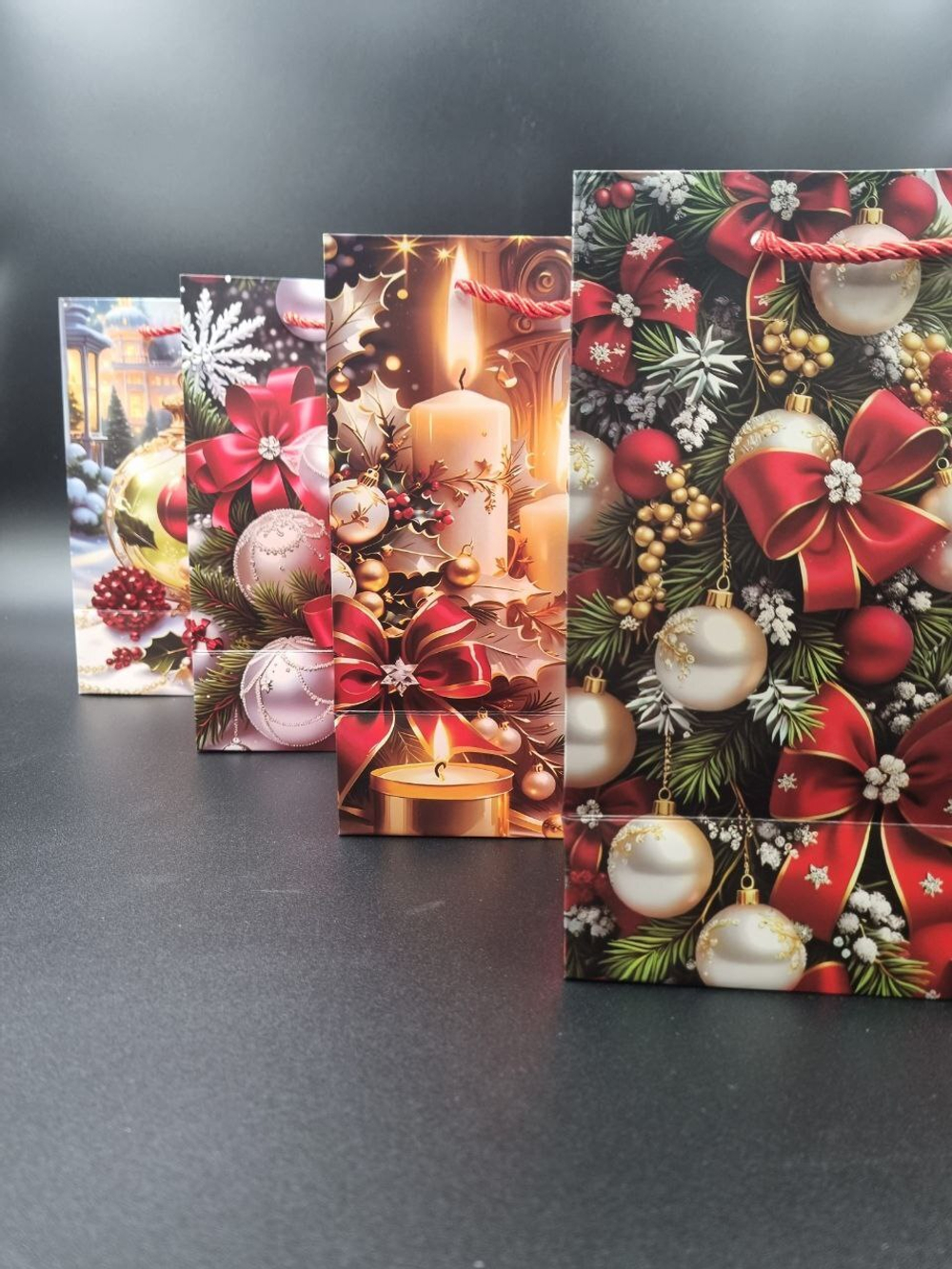 Пакет подарочный новогодний 18*23*10 МС-7646 МИКС1 бумага КНР