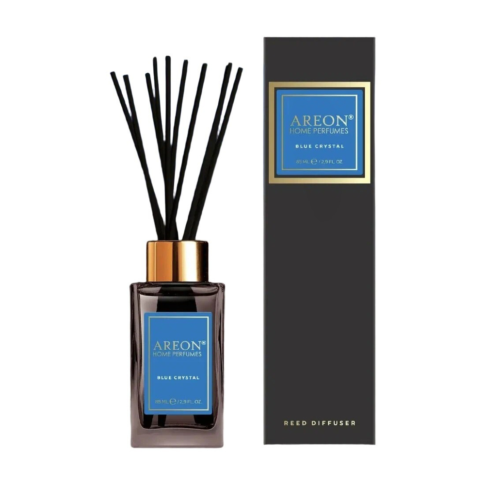 AREON Аромадиффузор 85мл Premium Blue Crystal с палочками (72598)