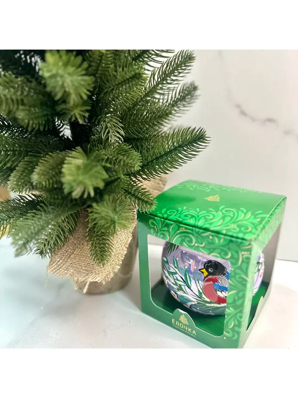 Елочный шар из стекла 115мм С1097