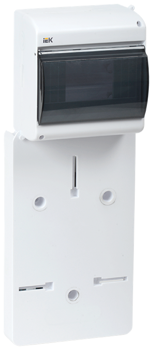 Панель для установки счетчика ПУ1/2-6 1-фазн. с боксом для автоматов модульных серий (6 мод.) с прозрачной крышкой (149х420х30мм) IEK