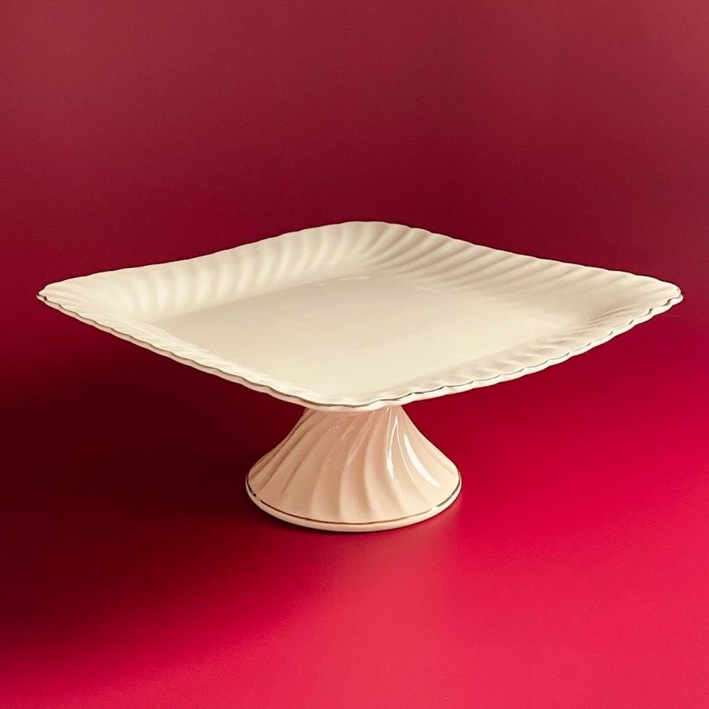 Lenardi 305-132 Квадратная фруктвоница 32см на ножке ЖОЗЕ в под.уп.(х4)