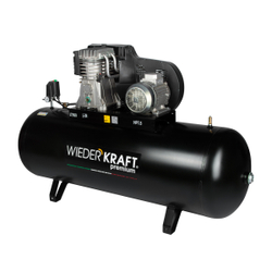 WDK-95079 (УЦЕНКА) Компрессор поршневой с ременным приводом, 798 л/мин, 5.5 кВт, 380 В, ресивер 500 л