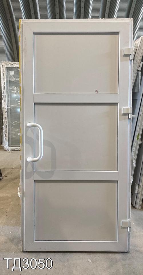 Дверь пластиковая входная Б/У 2040(в) x 980(ш)