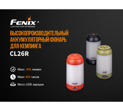 Фонарь Fenix CL26R красный