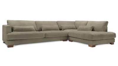 Угловой диван Марсель (большой) Boska 03 309*210*90 см, Бежевый Велюр Антикоготь Еврокнижка Фиеста