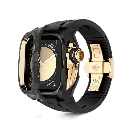 Корпус для Apple Watch Ultra RSCIII49 - Gold Carbon