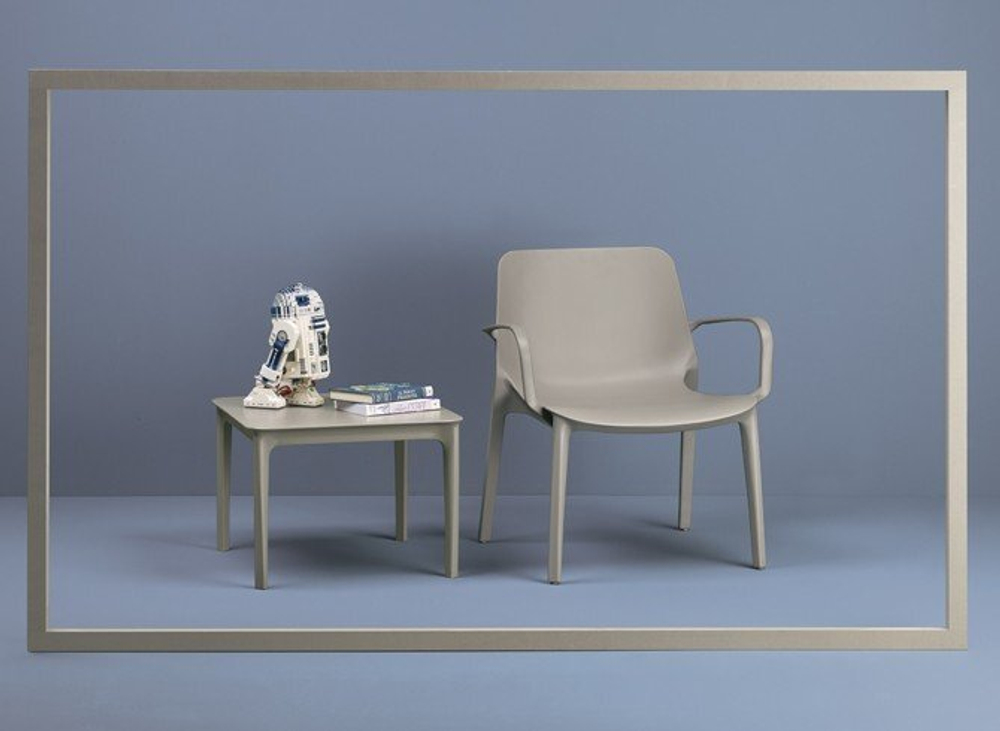 Кресло пластиковое Scab Design Ginevra Lounge, тортора