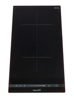 Индукционная варочная панель MACBI GK-ID 303619 EB-P: шнур с вилкой, 2 конфорки 3600Вт, непрерывный нагрев, черный/матовый