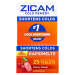 Zicam, Cold Remedy, RapidMelts®, с вишневым вкусом, 25 быстрорастворимых таблеток