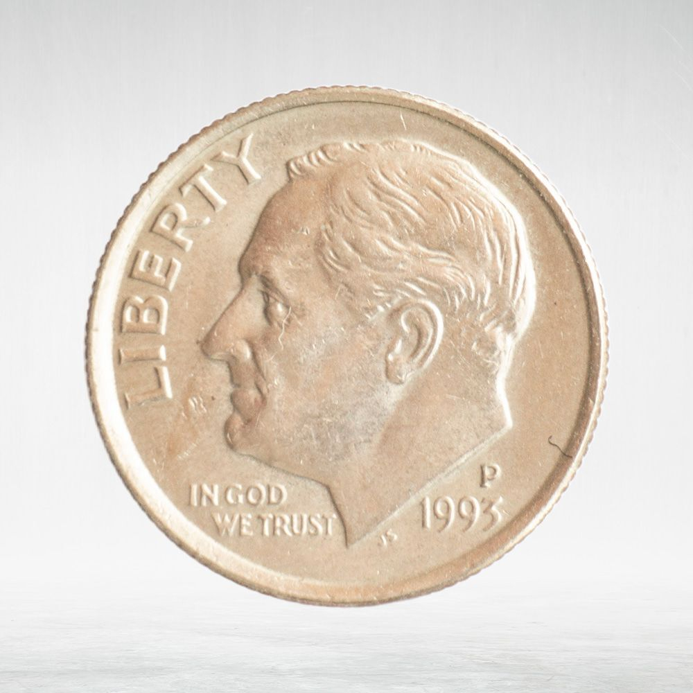 USA, 1 Dime, 1993 - Roosevelt Dime (P), AU
