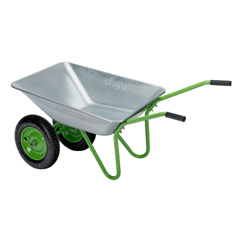 Тачка садовая, 2-х колесная, грузоподъемность 120 кг, объем 65 л Сибртех, 689135