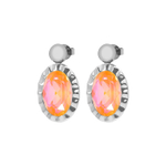 Серьги Qudo TIVOLA UNICA big (S/P) Crystal orange ignite 2,65 cm 332213