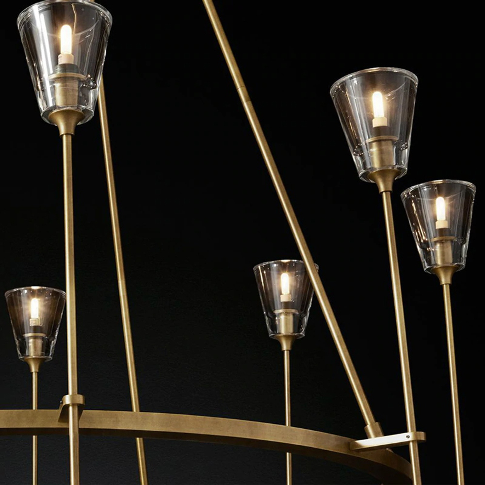 Люстра Torche De Verre 8 gold