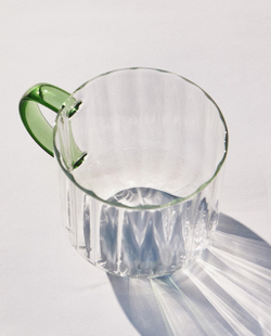 Zara Home чашка из боросиликатного стекла, цвет зелёный, 12.5 см