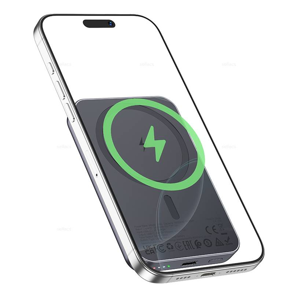 Портативный магнитный аккумулятор Hoco J160 5000mAh (black)