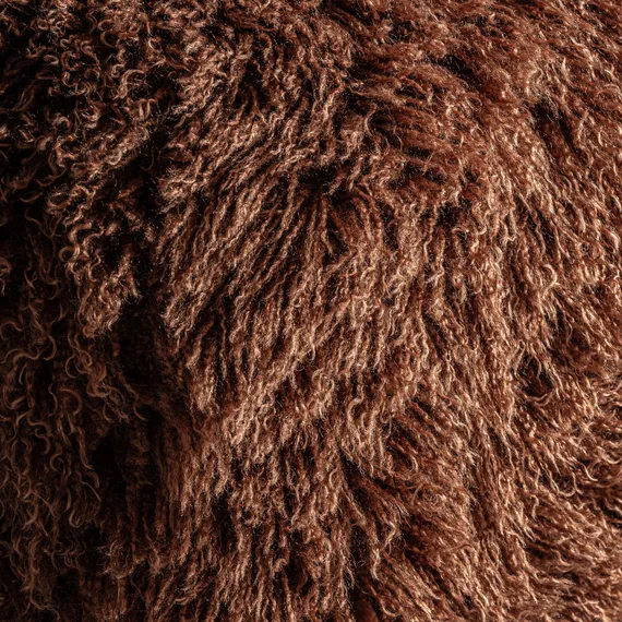 Лаунж-кресло VICAL Pavia, коричневый мех