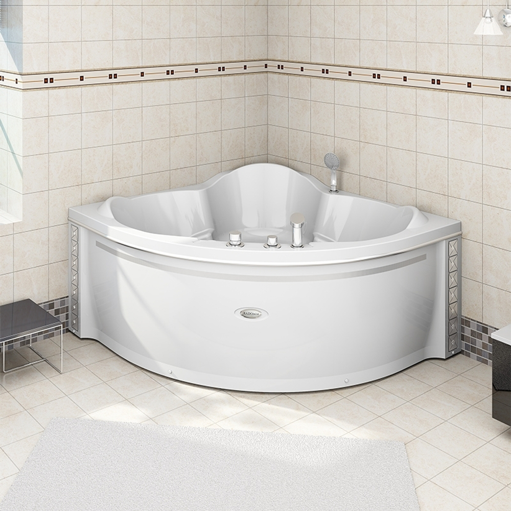 Акриловая ванна Radomir (Радомир) Сорренто 148х148, с каркасом