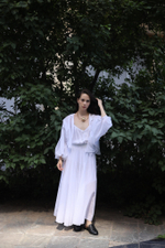 юбка длины макси, на резинке с подкладом