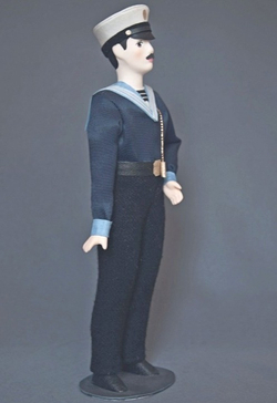 Кукла коллекционная Боцман в военном мундире