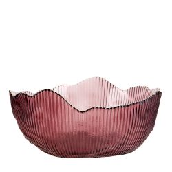 Салатник, набор 3шт. "Frost stripe" (розовый) d=12,5/15,5/19см (стекло) (транспортная упаковка)