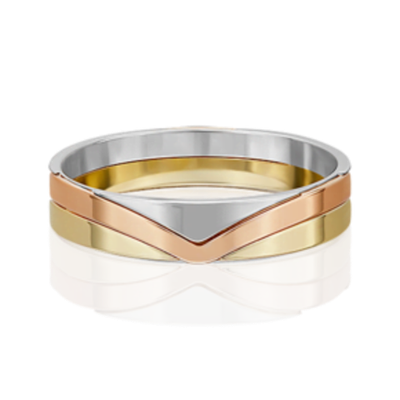 Обручальное кольцо из комбинированного золота 01-5683-00-000-1140