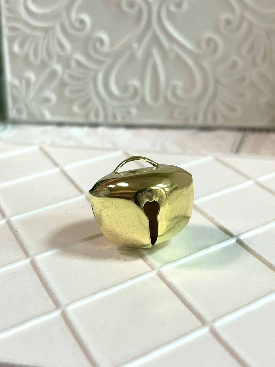 рождественский колокольчик, цвет золото, 20мм (1шт)