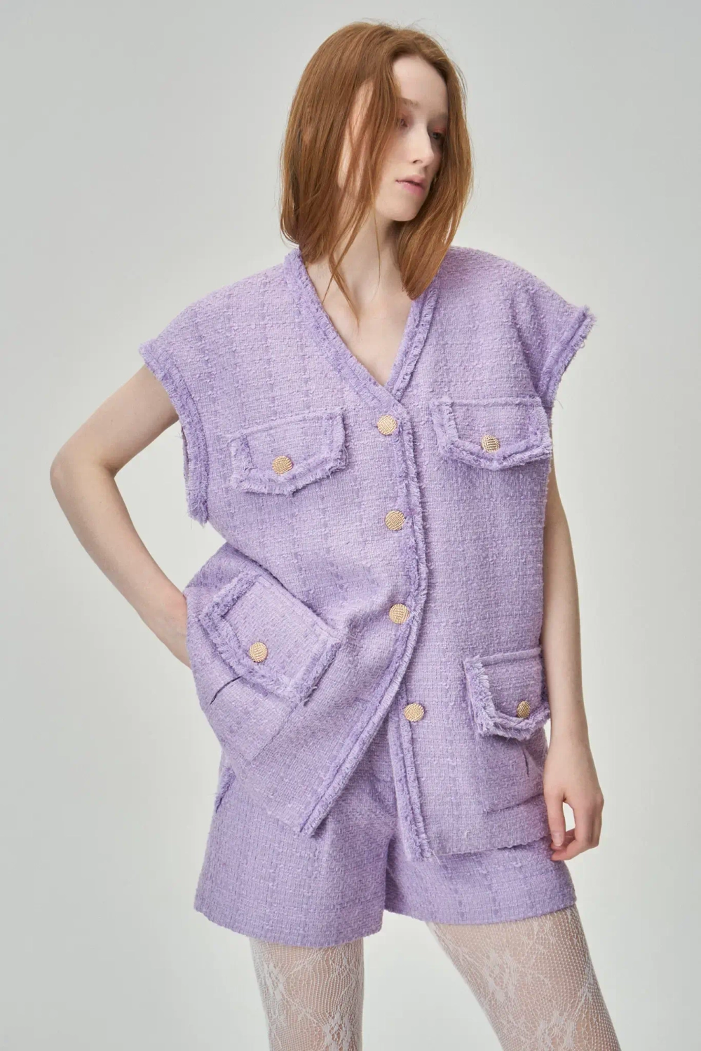 Жилет Джеки лиловый