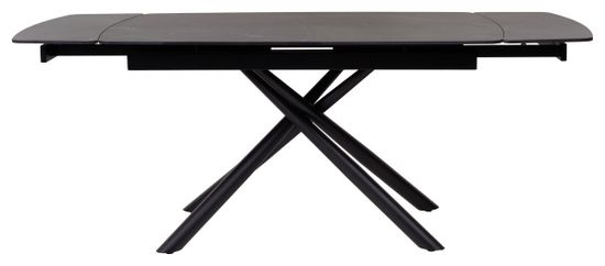 Стол RIVOLI 140 MATT BLACK MARBLE SOLID CERAMIC / BLACK