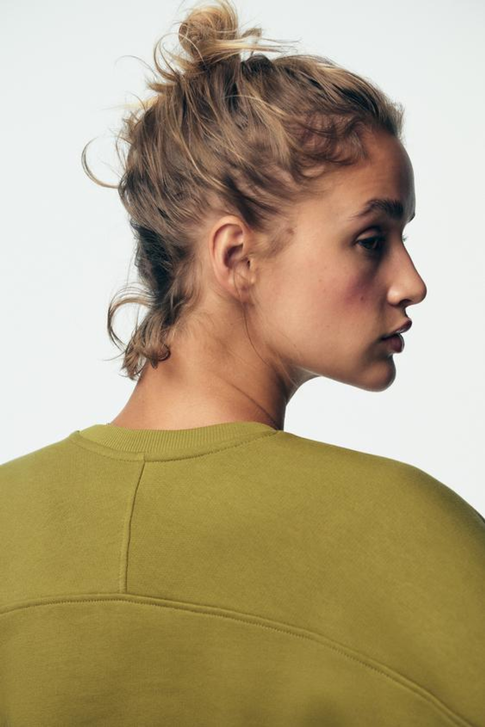 ZARA БРЮКИ В СТИЛЕ РУСТИК С РЕМНЕМ, ОЛИВКОВЫЙ