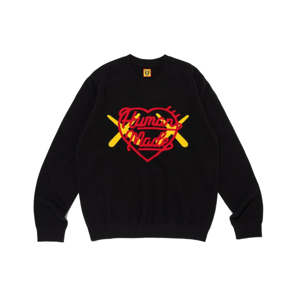 Свитеры HUMAN MADE x KAWS FW23 Logo, XX26CS004