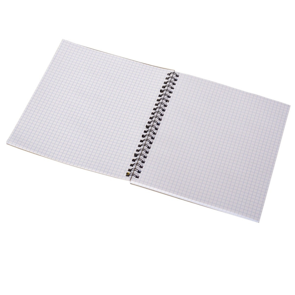 Тетрадь 48л., клетка, Alingar, гребень, блок офсет, мелованный картон стандарт), "The most powerful"