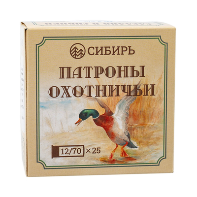 Патрон 12/70 №4 б/к 32гр Сибирь (г.НОВОСИБИРСК)
