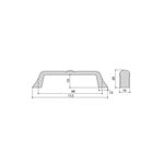 Ручка-скоба 96мм, отделка черный матовый