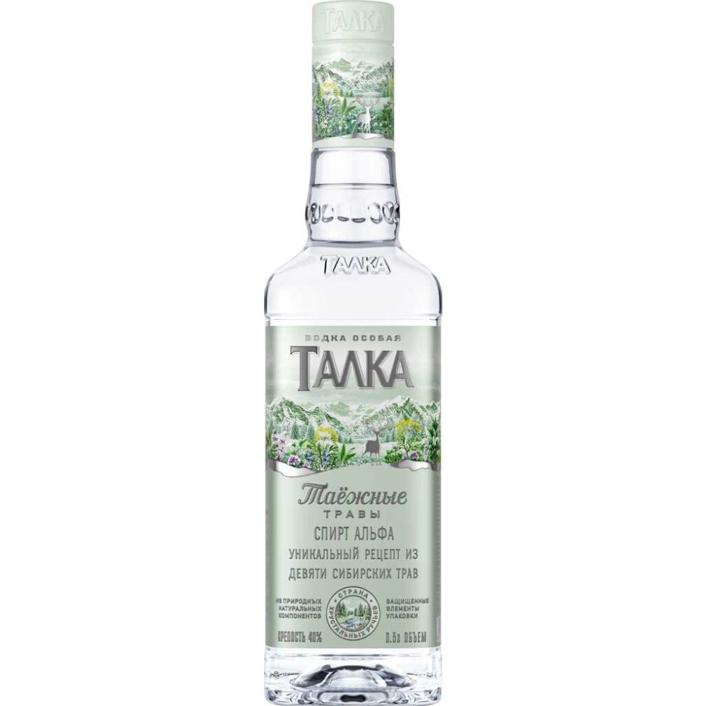 Водка Особая Талка Таежные травы 0.5 л