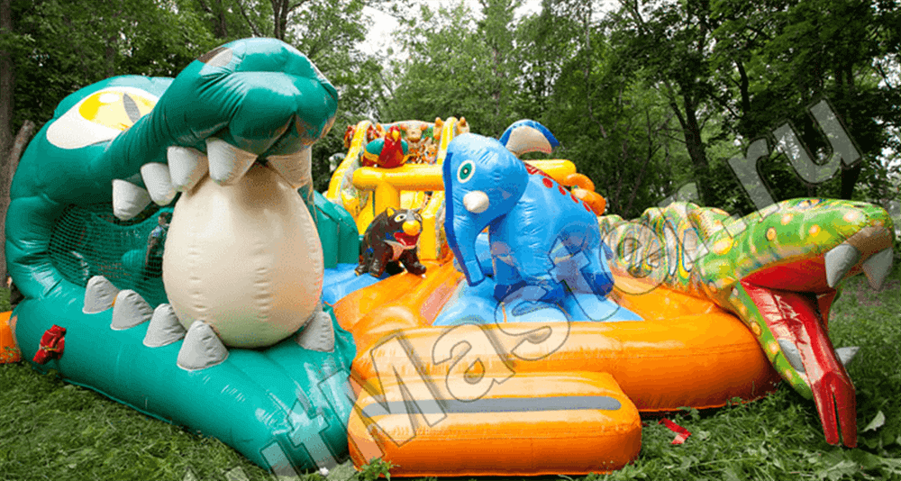 Коммерческий надувной батут "Нильский крокодил"