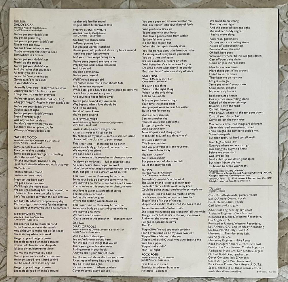 Rock Rose – Rock Rose (Япония 1979г.)