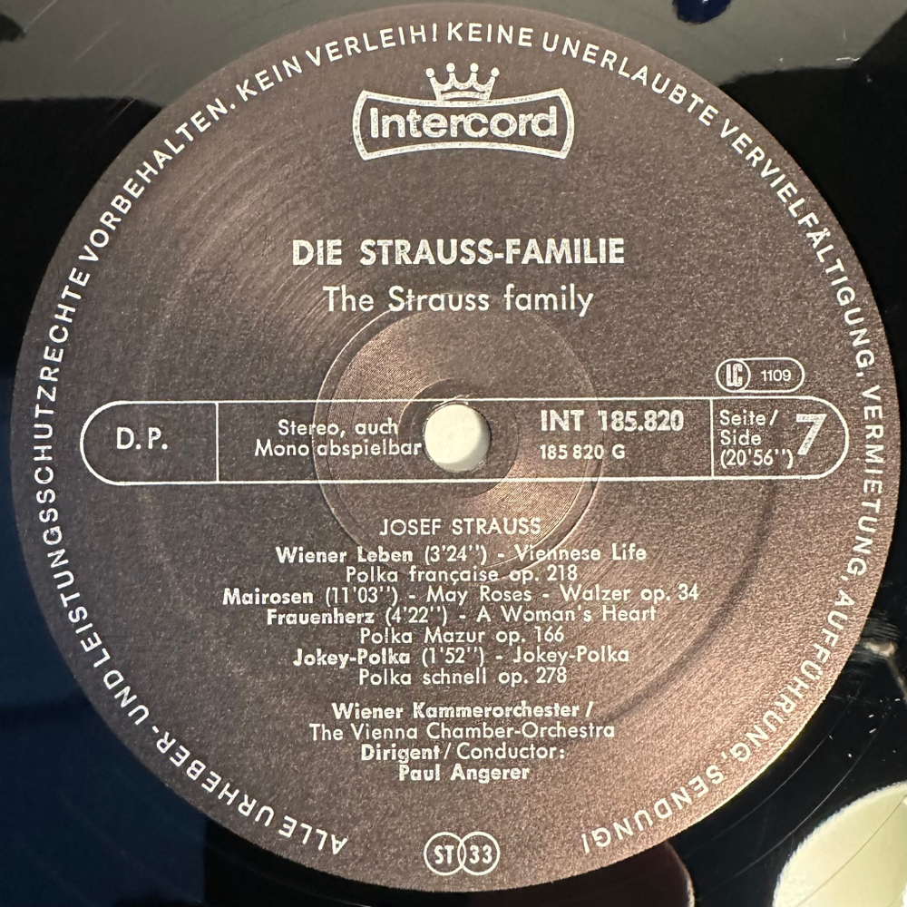 Венский камерный оркестр - Семья Штраус 5LP (Германия 1983г.)