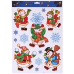 Наклейка на стекло «Зимняя радость» 41*29 см, микс