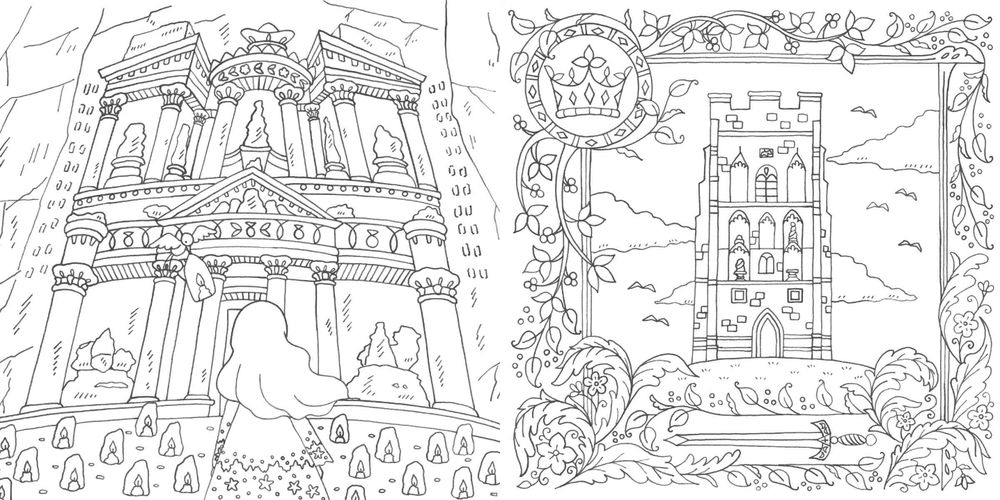 World Legend Fairy and the Magic of the Land of Travel. Coloring book