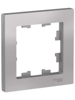 Рамка 1-я Schneider Electric Atlas Design алюминий