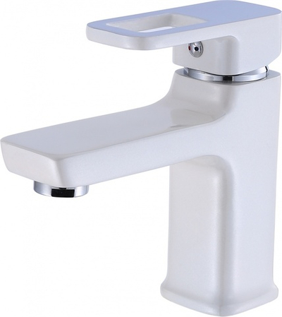 10008-F Смеситель для умывальника (БЕЛЫЙ) HANSEN  (10/1шт)