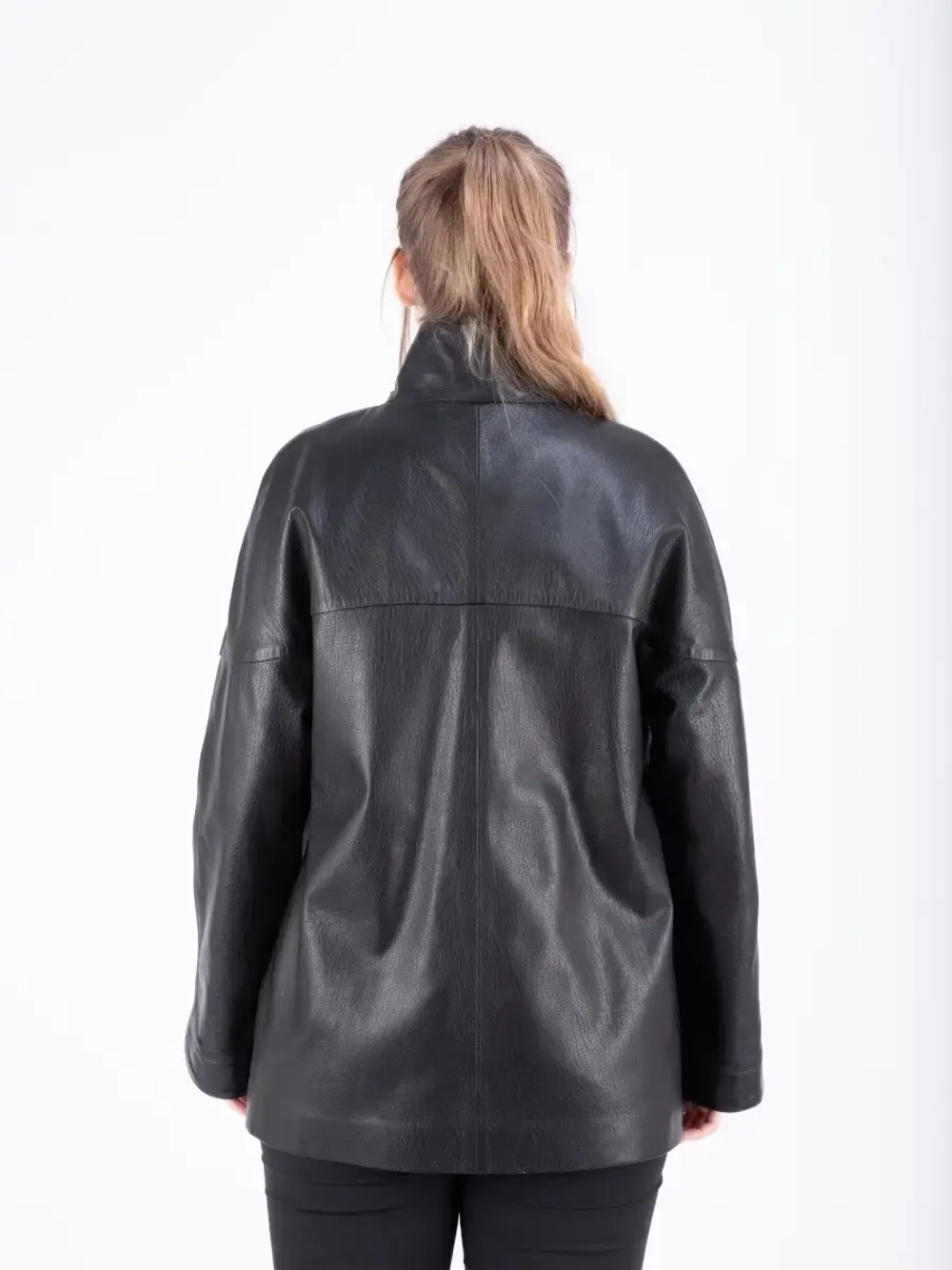 Куртка женская кожаная большие размеры