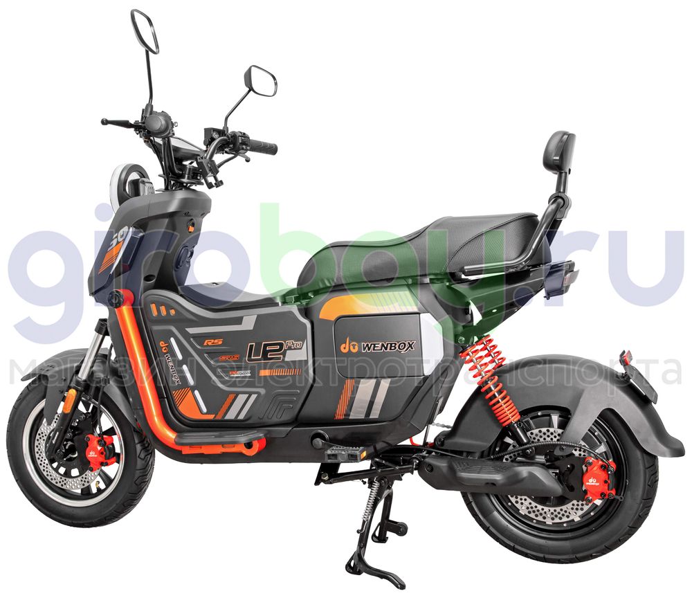 Электроскутер WENBOX U2 PRO 1500W (60V/30Ah) - Чёрный фото №6